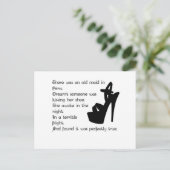 Die alte Magd in Peru Postkarte (Stehend Vorderseite)