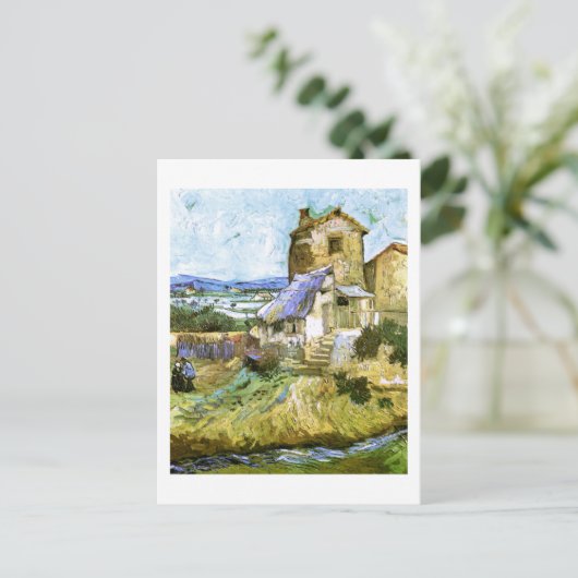 Die alte Mill Van Gogh Fine Art Postkarte (Stehend Vorderseite)