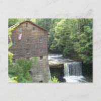 Die alte Mühle an den Wasserfällen von Lanterman