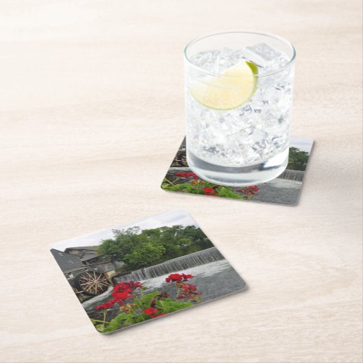 Die alte Mühle, Pigeon Forge Tenn Rechteckiger Pappuntersetzer (Vor Ort)