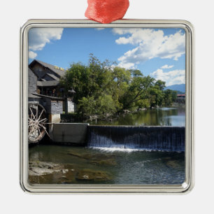 Die alte Mühle Silbernes Ornament