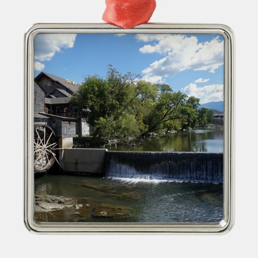 Die alte Mühle Silbernes Ornament (Vorne)