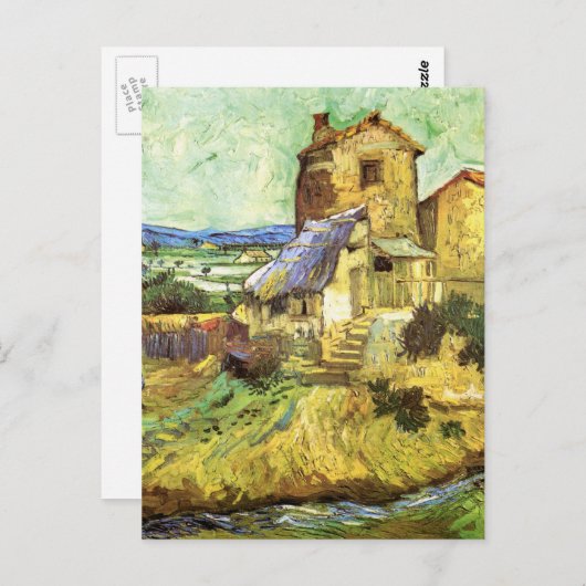 Die alte Mühle von Vincent van Gogh Postkarte (Vorne/Hinten)