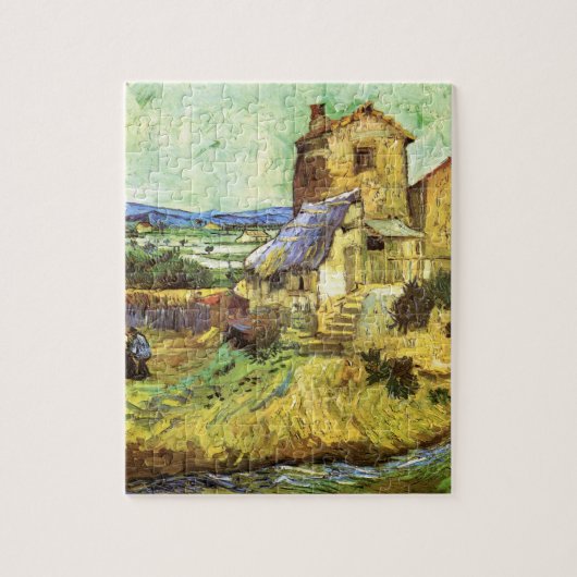Die alte Mühle von Vincent van Gogh Puzzle (Vertikal)