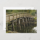 Die alte Nordbrücke, die Minute Man National Postkarte (Vorne/Hinten)