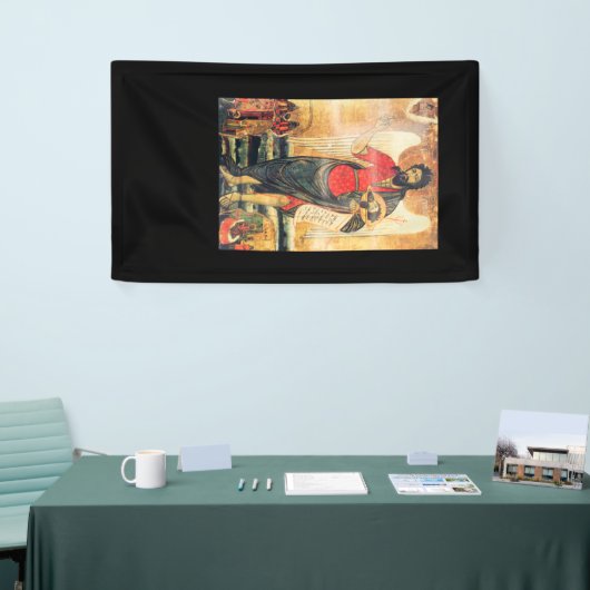 Die alte orthodoxe Ikone von Johannes dem Täufer Banner (Messeveranstaltung)