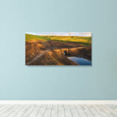 Die alte Packpferd-Brücke von Baitings Leinwanddruck (Insitu (Holzboden))