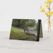 Die alte Park-Bank Karte (Gelbe Blume)