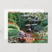 Die alte Postkarte der Mühle (Vorne/Hinten)