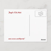 Die alte Postkarte der Mühle (Rückseite)