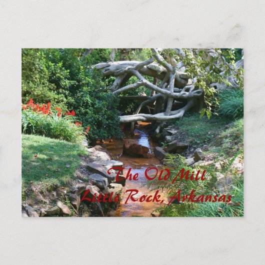 Die alte Postkarte der Mühle (Vorderseite)