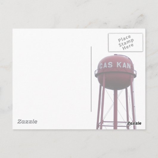 Die alte Postkarte der Schule (Rückseite)