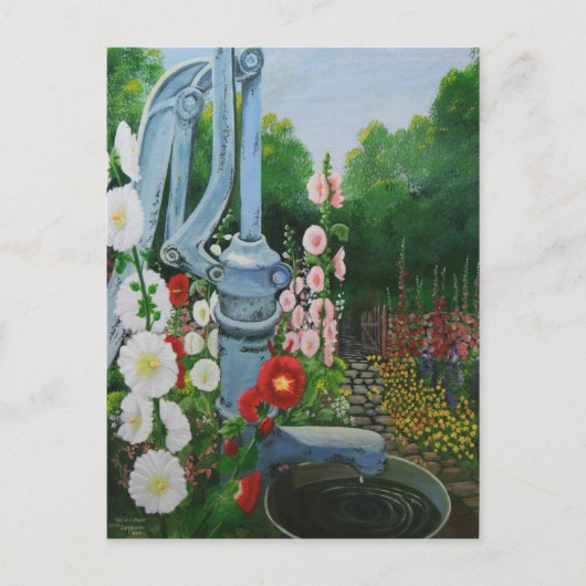 Die alte Pumpe Postkarte (Vorderseite)