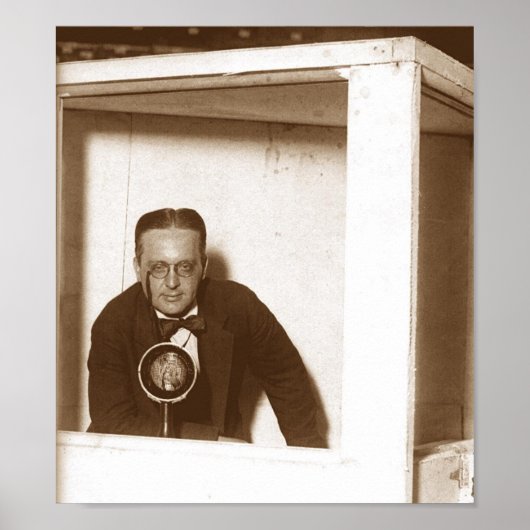 Die alte Radio-Kabine Poster (Vorne)