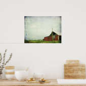 Die alte rote Scheune Poster (Küche)