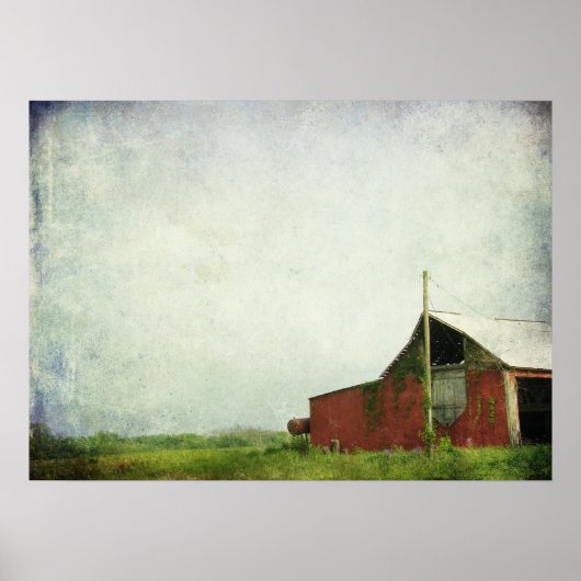 Die alte rote Scheune Poster (Vorne)