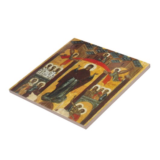 Die alte russische Ikone Fliese (Seite)