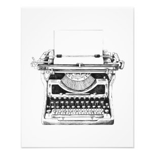 Die alte Schreibmaschine Fotodruck