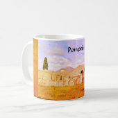 Die alte Stadt von Pompeji Kaffeetasse (Vorderseite Links)