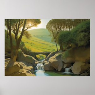 Die alte Steinbrücke Poster