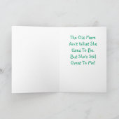 Die alte Stuten-Geburtstags-Karte Karte (Innenseite)