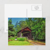 Die alte überdachte Brücke Postkarte (Vorne/Hinten)
