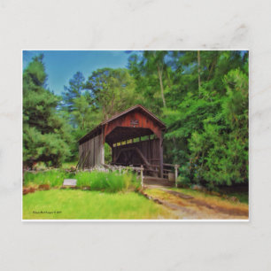 Die alte überdachte Brücke Postkarte