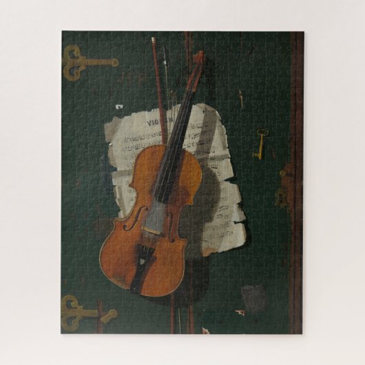 Die alte Violine Harnett Fine Art Puzzle (Vertikal)