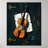 Die alte Violine - John Peto Poster (Vorne)
