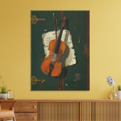 Die alte Violine Leinwanddruck (Insitu (Wohnzimmer))