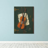 Die alte Violine Leinwanddruck (Insitu (Holzboden))