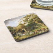 Die alte Wasser-Mühle, 1790 (Öl auf Leinwand) Getränkeuntersetzer (Linke Seite)