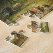 Die alte Wasser-Mühle, 1790 (Öl auf Leinwand) Puzzle (Seite)