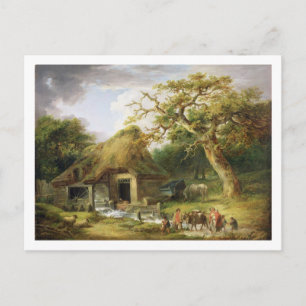Die alte Wassermühle von 1790 (Öl auf Leinwand) Postkarte