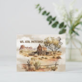 Die alte westliche Szene, die wir bewegen Postkarte (Stehend Vorderseite)