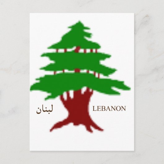 Die alte Zeder des Libanon Postkarte (Vorderseite)