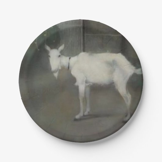 Die alte Ziege (von Jan Mankes) Pappteller (Vorderseite)