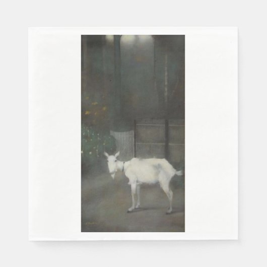 Die alte Ziege (von Jan Mankes) Serviette (Vorderseite)