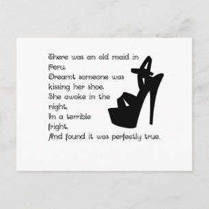 Die alte Zimmermädchen in Peru Postkarte