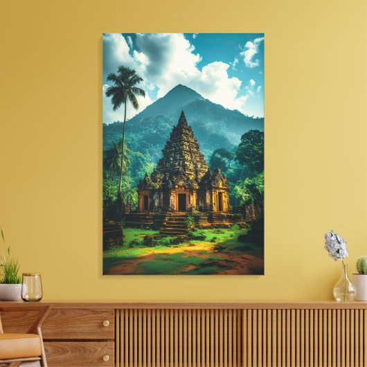 Die alten Candi der Hügel Leinwanddruck (Insitu (Wohnzimmer))