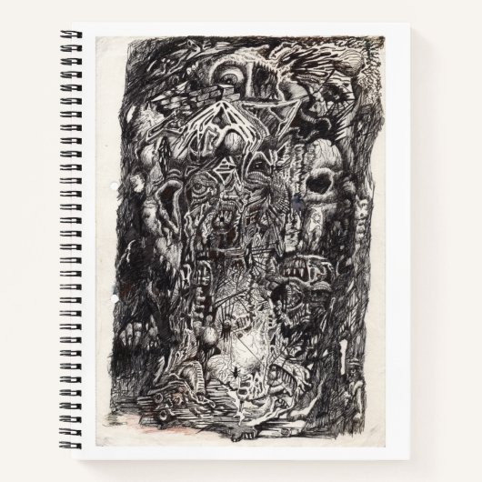 Die alten, farbig zeichnend Notebook Notizblock (Vorderseite)
