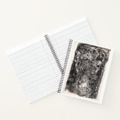 Die alten, farbig zeichnend Notebook Notizblock (Innenseite)