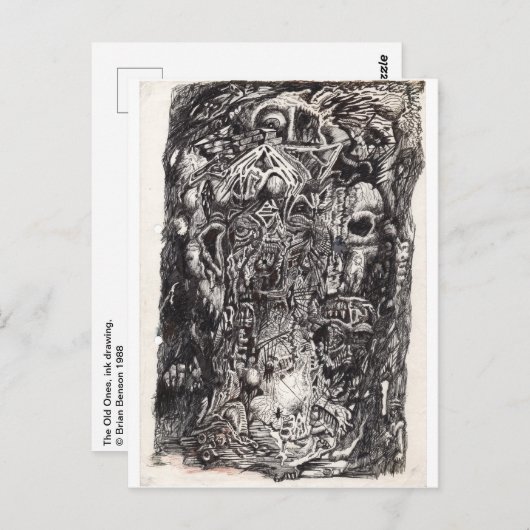 Die Alten Postkarte (Vorne/Hinten)