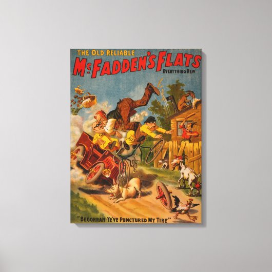 Die alten, verlässlichen McFadden's Flats alles Ne Leinwanddruck (Vorderseite)