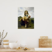 Die ältere Schwester von Bouguereau Poster (Küche)