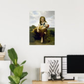 Die ältere Schwester von Bouguereau Poster (Heimbüro)