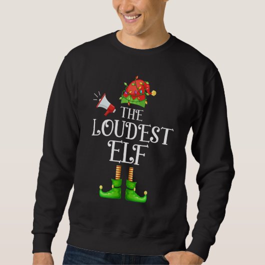 Die älteste Elf Matching Group Weihnachten Sweatshirt (Vorderseite)