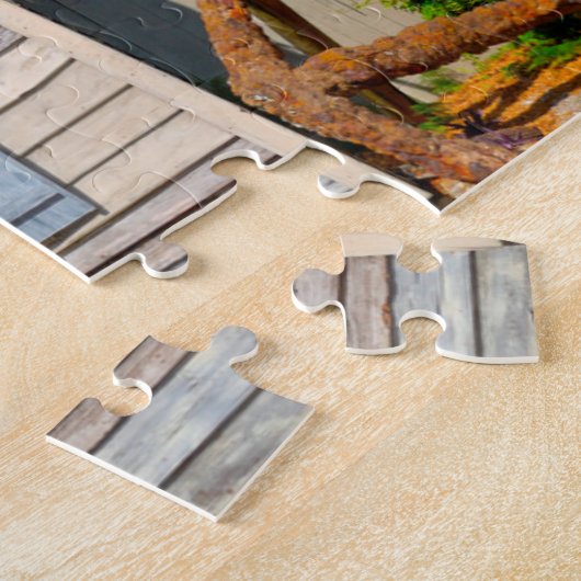 Die älteste Holzschule Florida. Puzzle (Seite)