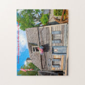 Die älteste Holzschule Florida. Weihnachtsgrüße Puzzle (Vertikal)