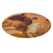 Die altrussische Ikone St.George Schneidebrett (Ecke)